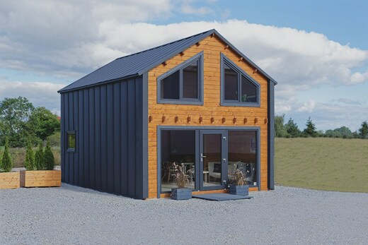 Moderní roubená dřevostavba - roubenka Štěpán